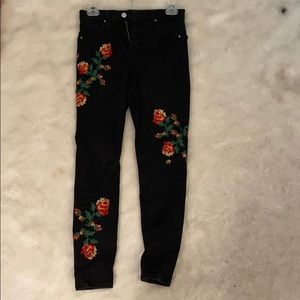 Black Topshop Rose Jeans